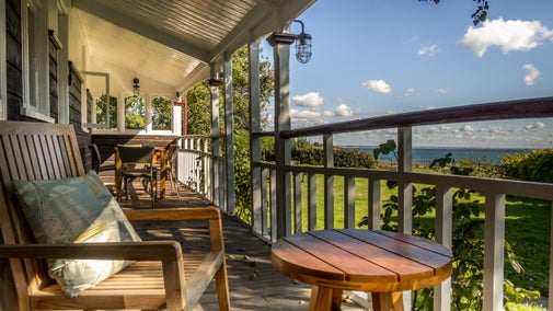 The veranda at Seaview, Dorset